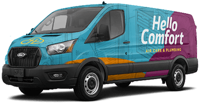 Hello Comfort Air Conditioning & Heating Service Truck